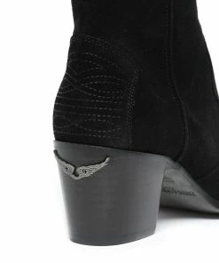 Zadig & Voltaire Bottines Molly Cuir Noir -Golden Goose-boutique zadig26306 pck20200721 4